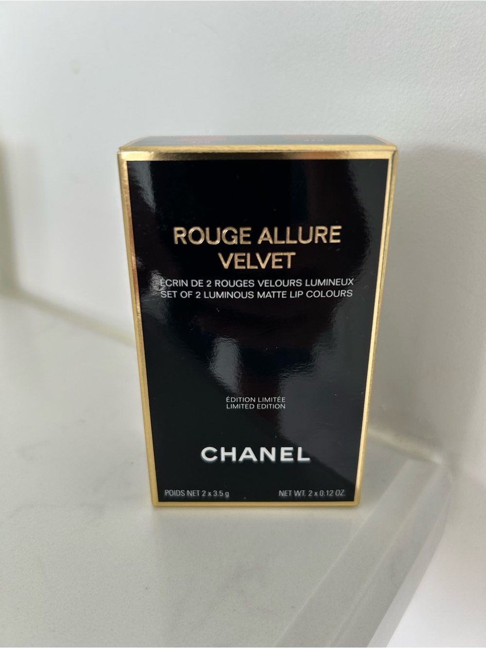 Chanel Rouge Allure Velvet - set of 2 luminous matte lip colours